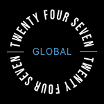 247 global logo black