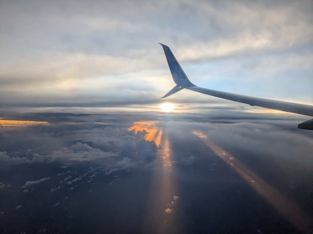 Sky out of airlplane